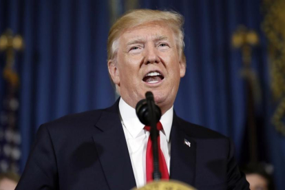Trump pronuncia un discurso en la Casa Blanca, en Washington, el 24 de julio-AP / ALEX BRANDON