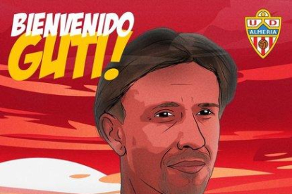 Guti, en las redes sociales del Almería.-UD ALMERÍA