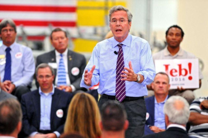Jeb Bush durante la campaña presidencial en Jacksonville el 2015.-THE FLORIDA TIMES-UNION