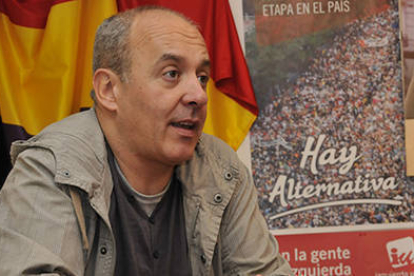 Enrique García, cabeza de lista por IU al Ayuntamiento de Soria. HDS