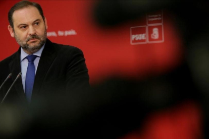 José Luis Ábalos, hace unos días en la sede del PSOE.-JOSÉ LUIS ROCA