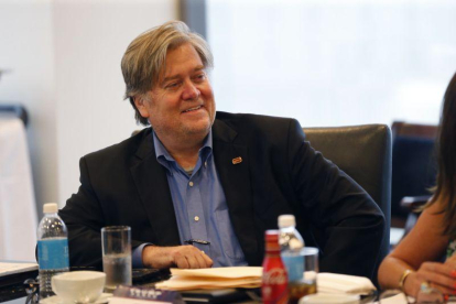Stephen Bannon, nuevo hombre fuerte de la campaña de Trump.-Gerald Herbert / AP
