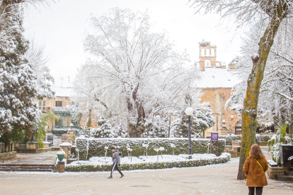 La nieve da paso a una mañana de fotos invernales. MARIO TEJEDOR (24)