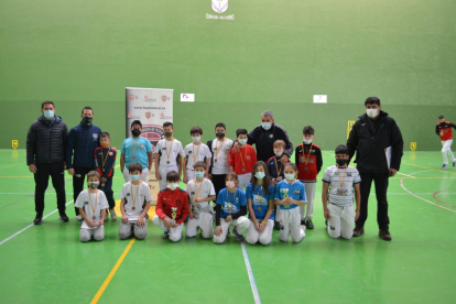 Participantes en la categoría benjamín/alevín en la primera jornada del Campeonato de Castilla y León Escolar.  HDS