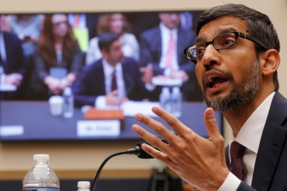 Sundai Pichai, en su comparecencia ante el Senado-JIM YOUNG