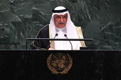 El ministro de Exteriores de Arabia Saudí, Ibrahim al Asaf.-AFP