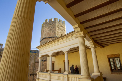 Interior palaciego del castillo de Monteagudo de las Vicarías. HDS