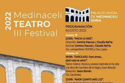Cartel del festival Medinaceli Teatro. HDS