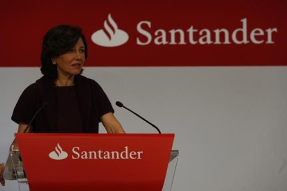 Ana Patricia Botín, presidenta del Banco Santander, en Madrid.-DAVID CASTRO