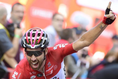 El ciclista belga Thomas de Gendt se impone en Gijón-AFP / JOSÉ JORDÁN