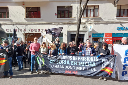 Representantes de Soria en la manifestación de este martes en Madrid. HDS