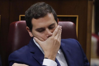 Albert Rivera, en el debate de investidura.-EFE / JUAN CARLOS HIDALGO