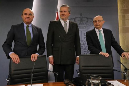 Montoro, de Guindos y de Vigo.-JUAN MANUEL PRATS