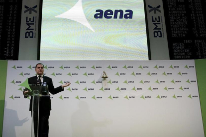 El presidente de Aena, José Manuel Vargas, en un acto en febrero del 2015-JOSÉ LUIS ROCA