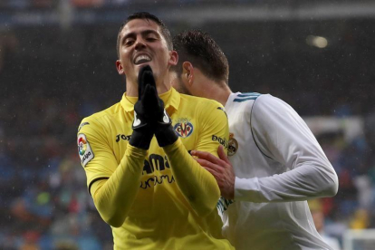 El centrocampista del Villarreal Pablo Fornals, autor del gol de la victoria del equipo amarillo.-EFE