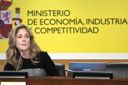 La secretaria de Estado del Tesoro, Emma Navarro.-CHEMA MOYA / EFE