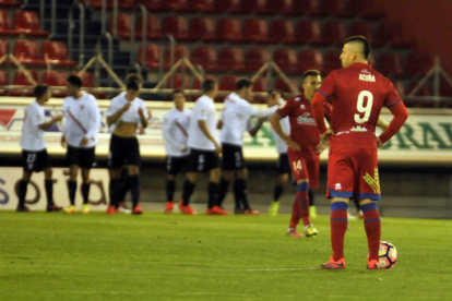El Numancia encajaba ante el Sevilla Atlético la segunda derrota en Los Pajaritos y la tercera en lo que va de temporada.-Diego Mayor