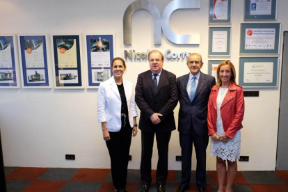 El presidente de la Junta de Castilla y León, Juan Vicente Herrera, visita las instalaciones de la empresa Nicolás Correa en Burgos-ICAL