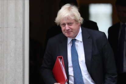 Boris Johnson, en Downing Street-DANIEL LEAL-OLIVAS