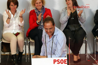 Intervención del secretario de Organización del PSOE, César Luena, en el acto público celebrado en Segovia-Ical