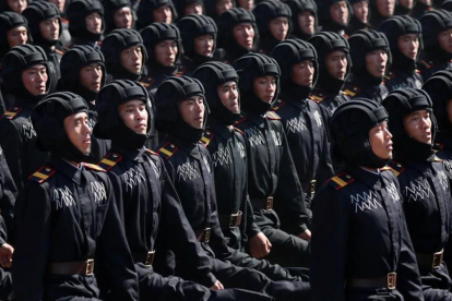 Desfile de los soldados en Pionyang.-REUTERS / DANISH SIDDIQUI