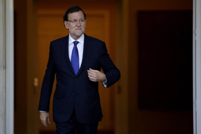 El presidente del Gobierno, Mariano Rajoy, este miércoles en Madrid.-JOSÉ LUIS ROCA