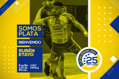 Rubén Etayo, nuevo jugador de BM Soria.