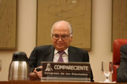 Comisión Constitucional donde compareció el presidente de la Junta Electoral Central,  Carlos Granados.-DAVID CASTRO