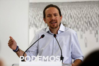 El líder de Podemos, Pablo Iglesias, el pasado 28 de septiembre.-DAVID CASTRO