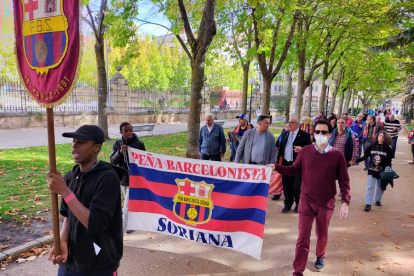 Hermanamiento de la Peña Barcelonista Soriana y la Colliure. MARIO TEJEDOR