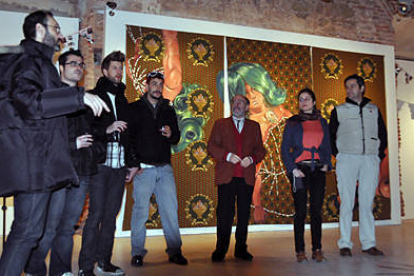Exposición de Ausín Sáinz en el Palacio Ducal de Medinaceli.-