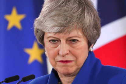 La primera ministra británica, Theresa May.-REUTERS
