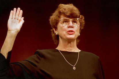 Janet Reno cuando juró su cargo como Fiscal General en 1993.-AP / BARRY THUMMA