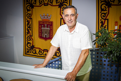 Antonio Pardo en El Burgo de Osma. MARIO TEJEDOR
