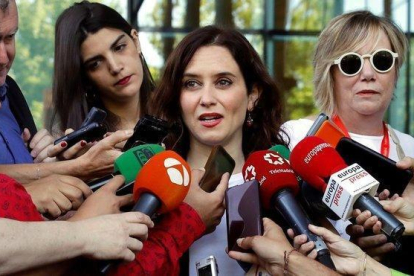 La candidata del PP a la presidencia de la Comunidad de Madrid, Isabel Díaz Ayuso.-BALLESTEROS/EFE