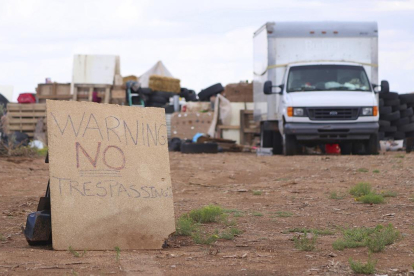 Imagen del campamento donde fueron encontrados los 11 niños, en Nuevo México. /-AP / JESSE MOYA