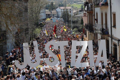 Manifestación para pedir justicia y proporcionalidad en el caso Alsasua, en la localidad Navarra, en marzo del 2019.-VILLAR LÓPEZ / EFE