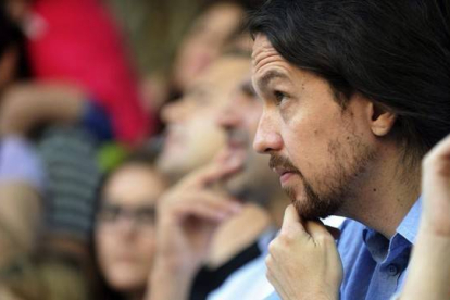 El secretario general de Podemos, Pablo Iglesias, en un acto en Toledo el pasado domingo.-Foto:   EFE / ISMAEL HERRERO
