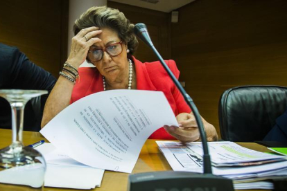 Rita Barberá, en comisión parlamentaria, el pasado 16 de julio en Valencia.-MIGUEL LORENZO