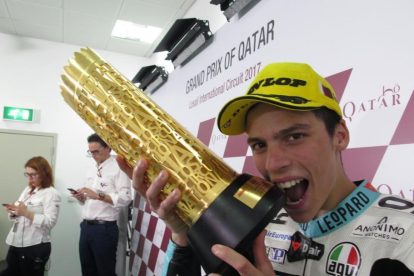 El mallorquín Joan Mir (Honda).-