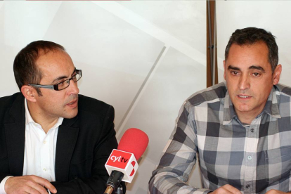 Luis Rey y Martín Navas, en la presentación de la candidatura.-PSOE