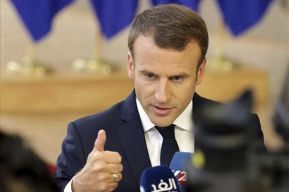 El presidente de Francia, Emmanuel  Macron.-AP