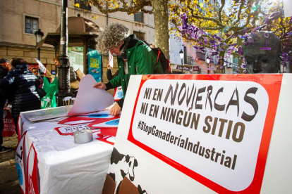 Concentración contra la ganadería industrial. MARIO TEJEDOR (5)