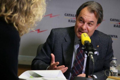 El expresident de la Generalitat, Artur Mas, en una entrevista a Catalunya Ràdio.-JORDI BEDMAR