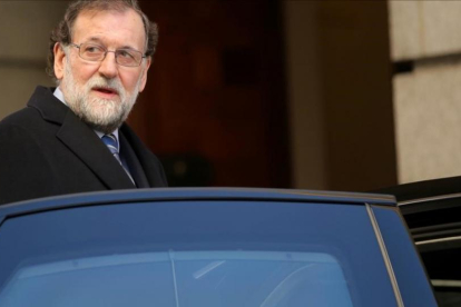 Mariano Rajoy, este miércoles en el Congreso.-JOSÉ LUIS ROCA