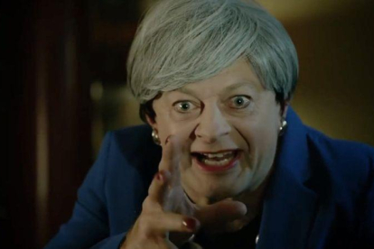 Andy Serkis, parodiando a Theresa May.-ANDY SERKIS / FACEBOOK