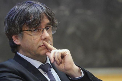 Carles Puigdemont, el pasado enero, en Dublín.-AP / NIALL CARSON