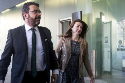 El abogado de CDC, Francesc Sanchez, a su llegada al juicio del 'caso Palau.-EFE / QUIQUE GARCÍA