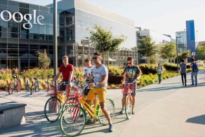 Sede de Google en Silicon Valley.-