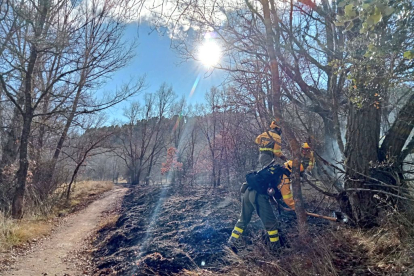 Incendio acaecido en Soria en el mes de enero. HDS